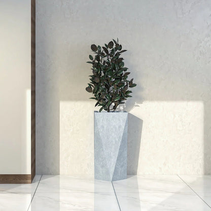 Aloe Tapered Square Fiberstone And MGO Clay Planter For Indoor And Outdoor - Elax Furniture