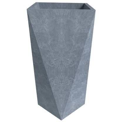 Aloe Tapered Square Fiberstone And MGO Clay Planter For Indoor And Outdoor - Elax Furniture