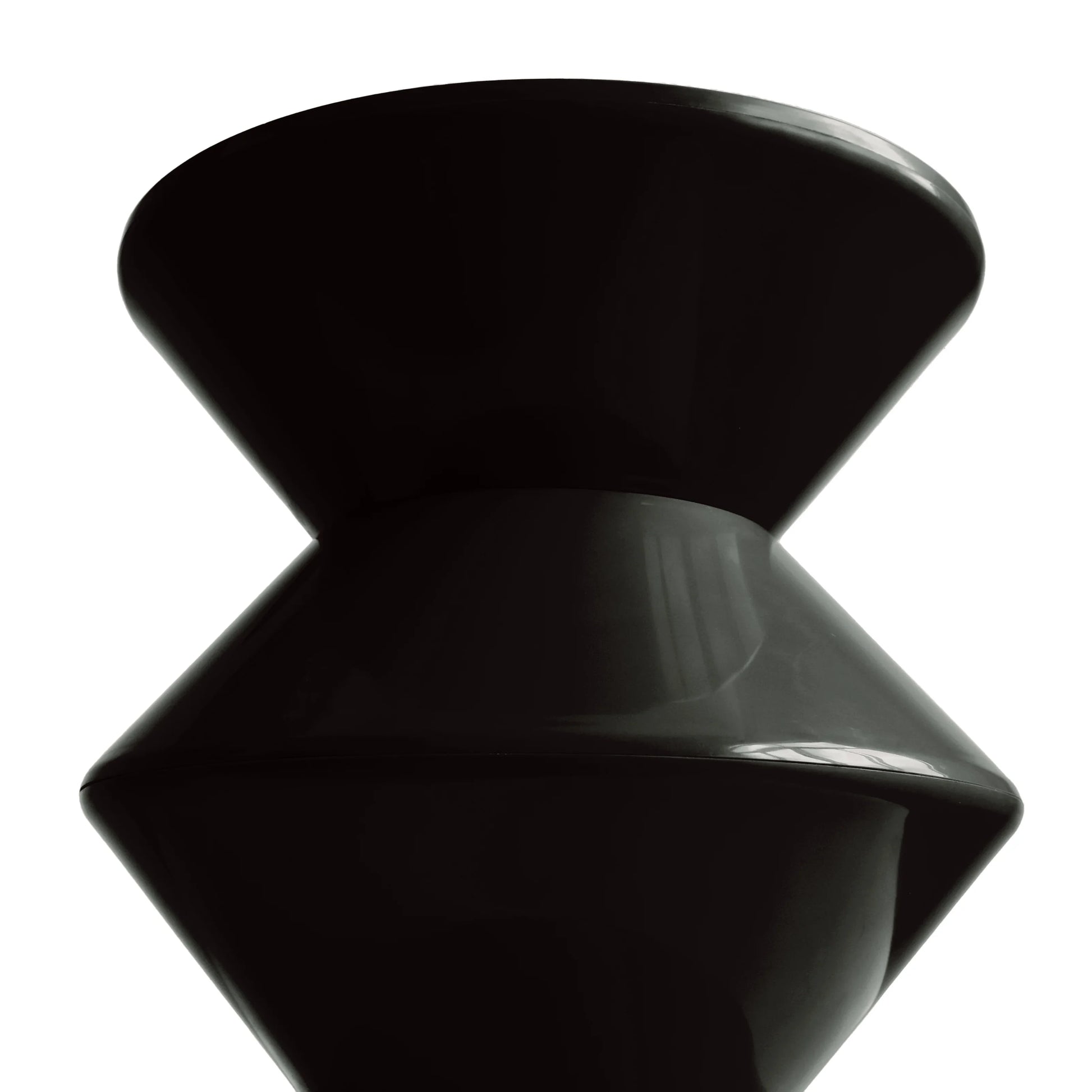 Aura Round Side Table in ABS Plastic With Contemporary Double-Hourglass Design - Elax Furniture