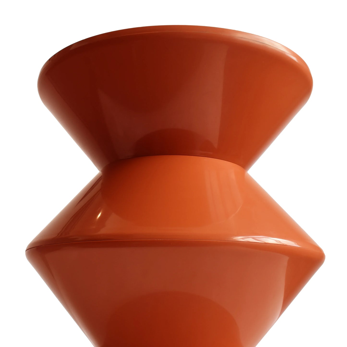 Aura Round Side Table in ABS Plastic With Contemporary Double-Hourglass Design - Elax Furniture