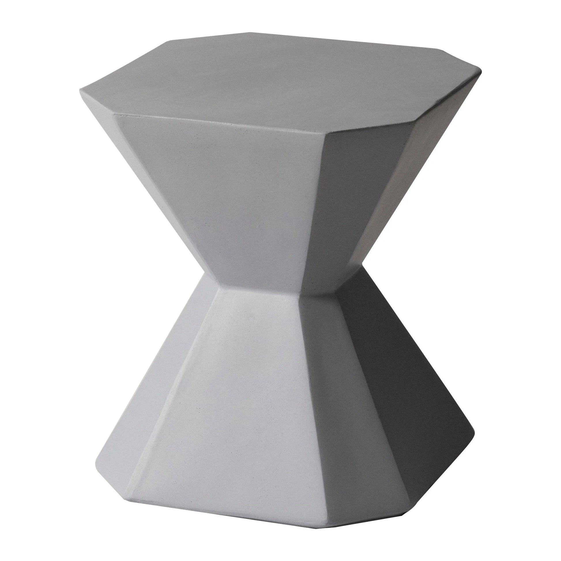 Azure Side Table Round Fiberstone Accent Table - Elax Furniture