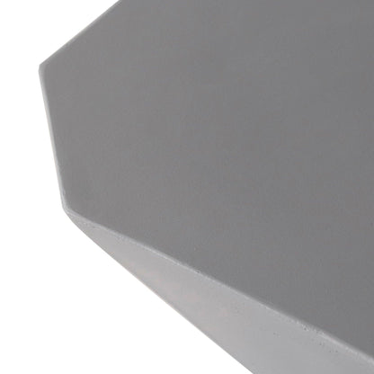 Azure Side Table Round Fiberstone Accent Table - Elax Furniture