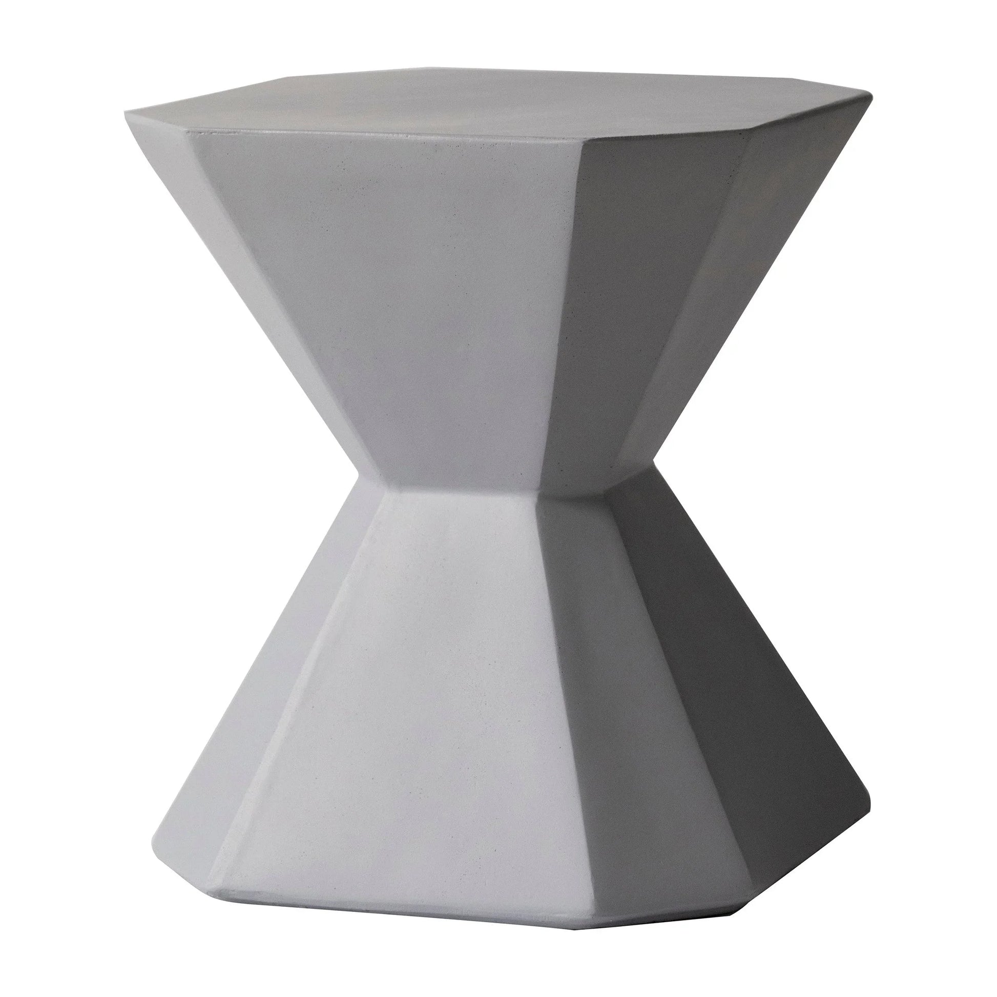 Azure Side Table Round Fiberstone Accent Table - Elax Furniture