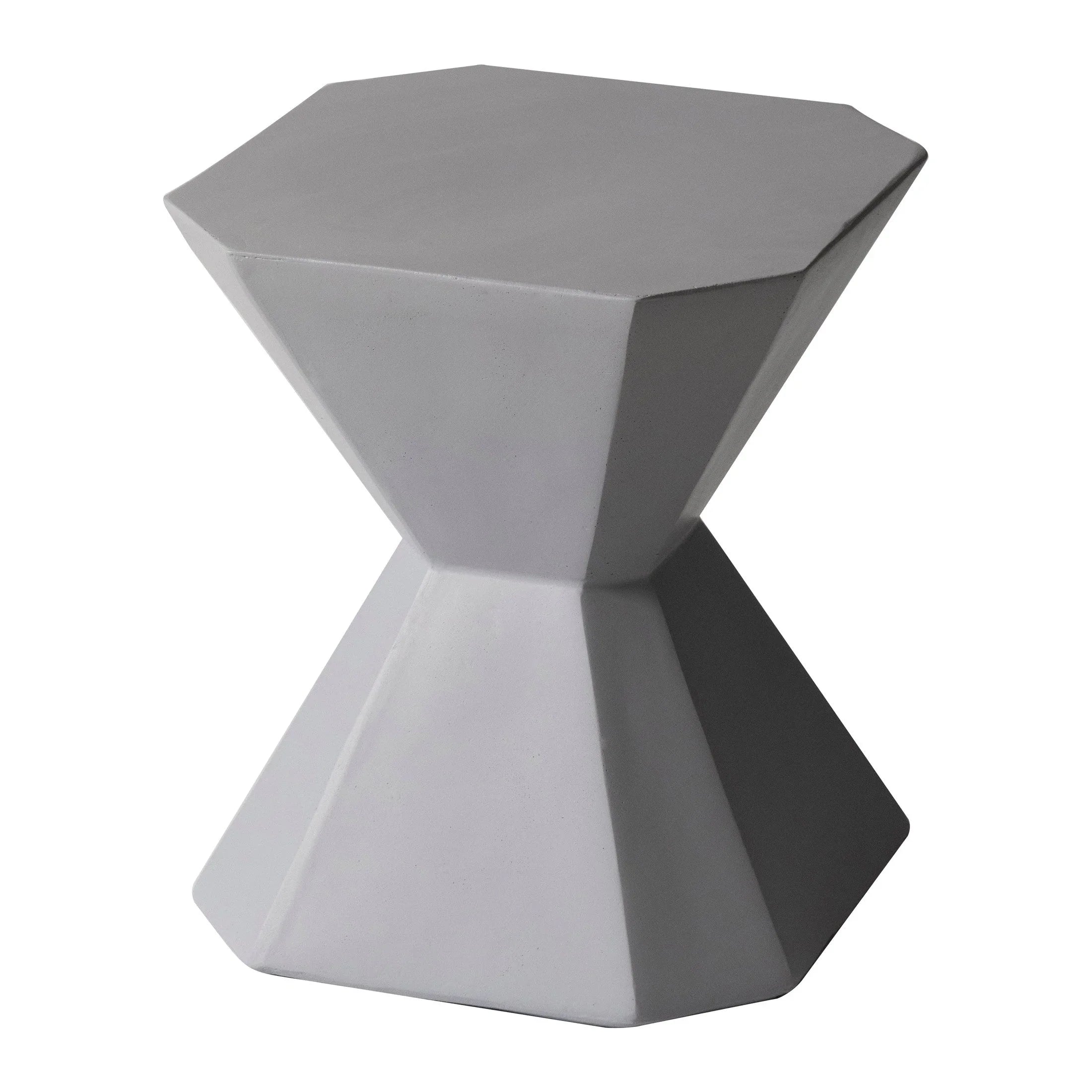 Azure Side Table Round Fiberstone Accent Table - Elax Furniture
