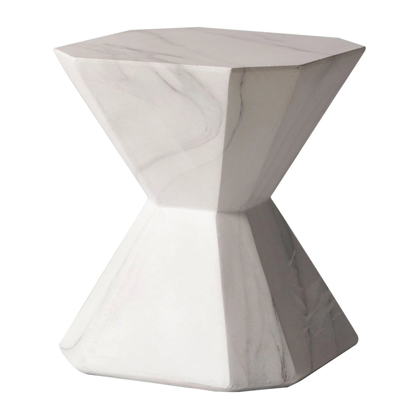 Azure Side Table Round Fiberstone Accent Table - Elax Furniture