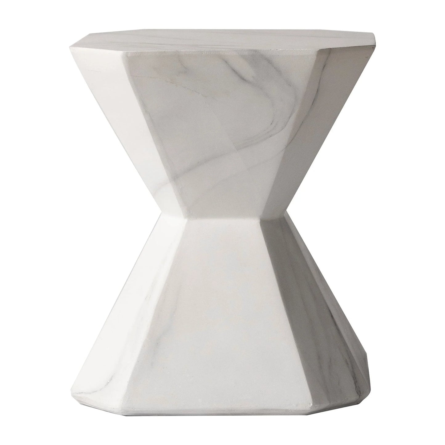 Azure Side Table Round Fiberstone Accent Table - Elax Furniture