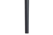 Avo Rectangular Dining Table with a Sintered Stone or Glass Tabletop in Black Aluminum - Elax Furniture