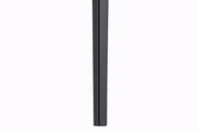 Avo Rectangular Dining Table with a Sintered Stone or Glass Tabletop in Black Aluminum - Elax Furniture