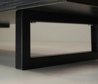 Avery Mid-Century Modern TV Stand with MDF Cabinet and Powder Coated Steel Legs - Elax Furniture