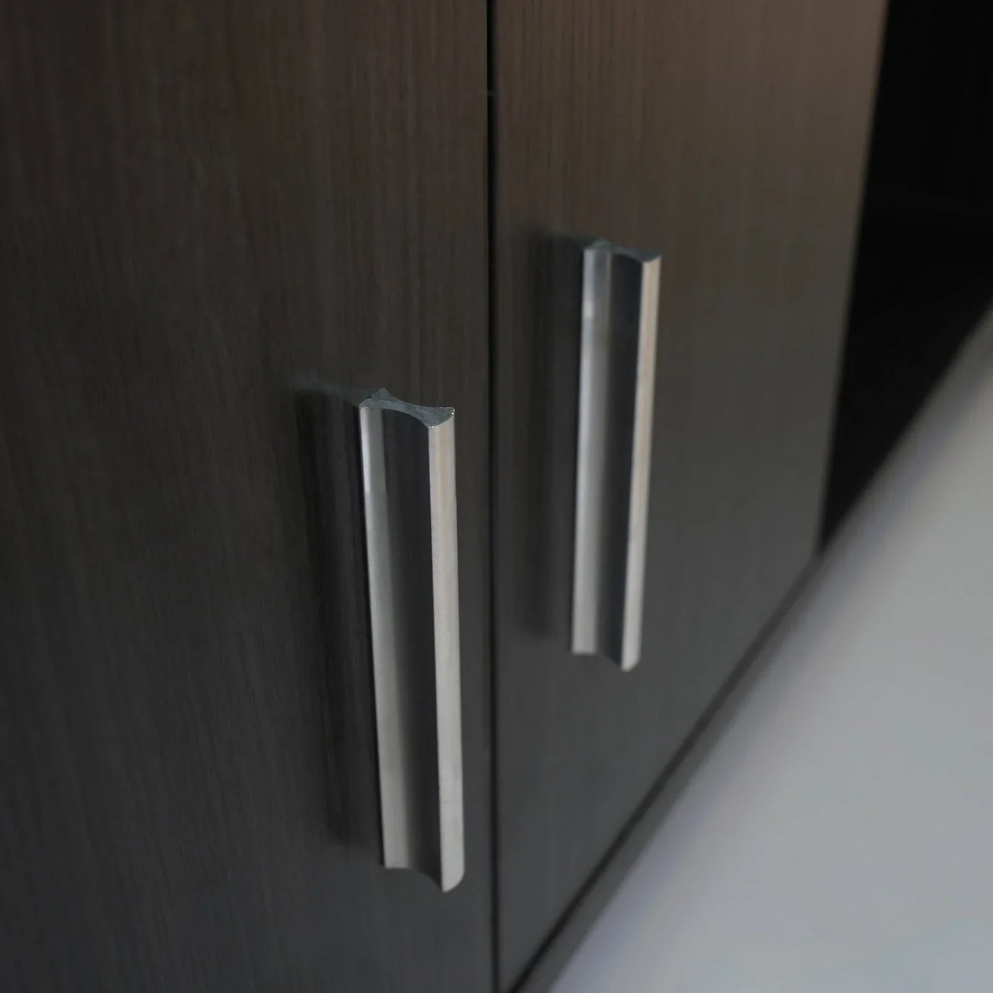 Avery Mid-Century Modern TV Stand with MDF Cabinet and Powder Coated Steel Legs - Elax Furniture