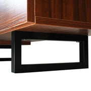 Avery Mid-Century Modern TV Stand with MDF Cabinet and Powder Coated Steel Legs - Elax Furniture