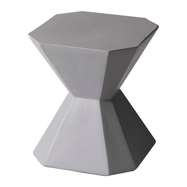 Azure Side Table Round Fiberstone Accent Table Side Table LeisureMod