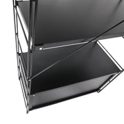 Brentwood Etagere Bookcase with Black Powder Coated Steel Frame and Melamine Board Shelves - Elax Furniture