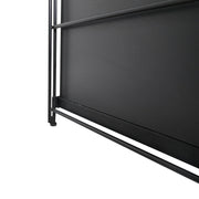 Brentwood Etagere Bookcase with Black Powder Coated Steel Frame and Melamine Board Shelves - Elax Furniture