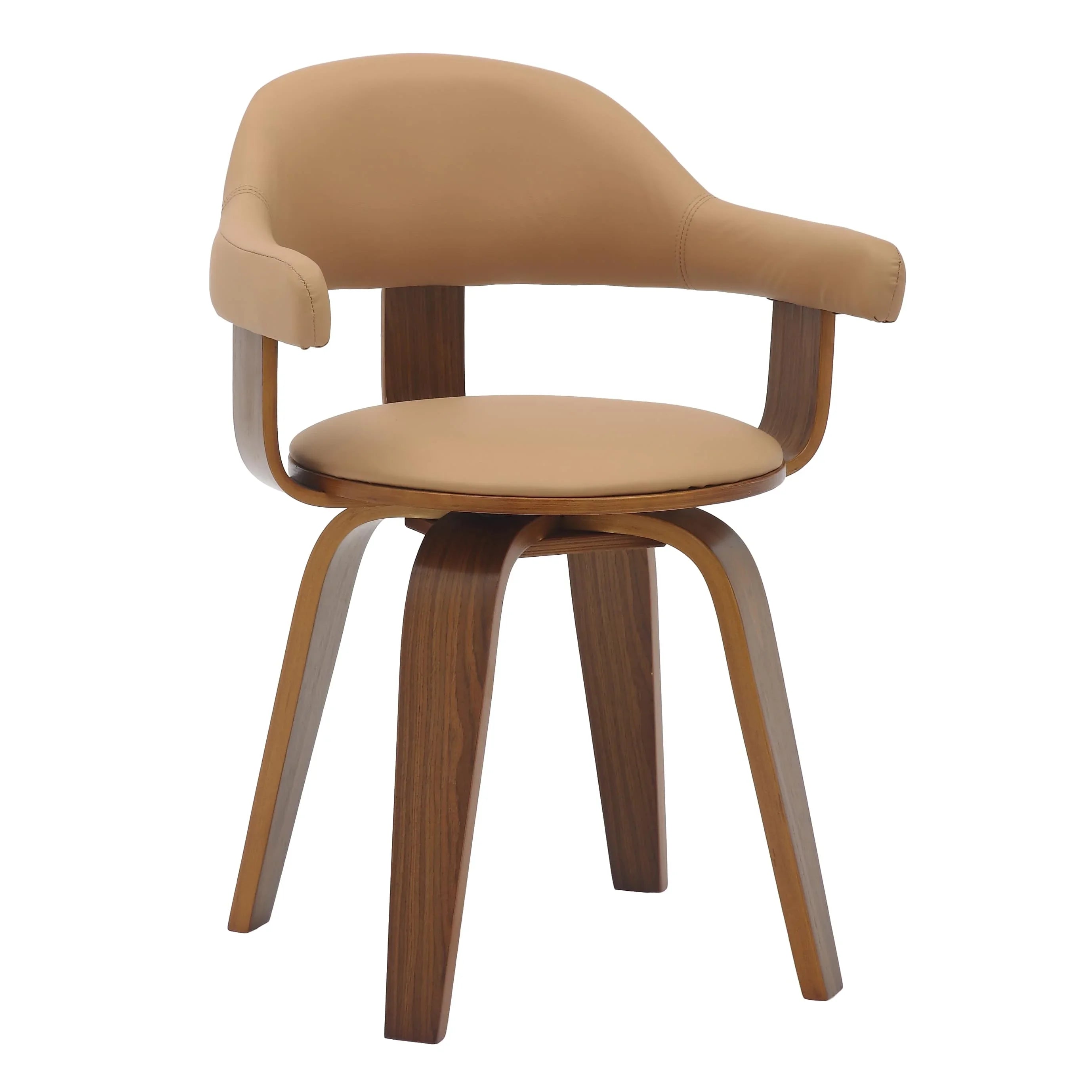 Brivo Modern Wooden Dining Chair With Walnut Color Frame - Elax Furniture