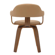 Brivo Modern Wooden Dining Chair With Walnut Color Frame - Elax Furniture