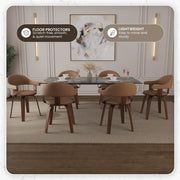 Brivo Modern Wooden Dining Chair With Walnut Color Frame - Elax Furniture