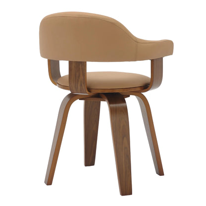 Brivo Modern Wooden Dining Chair With Walnut Color Frame - Elax Furniture