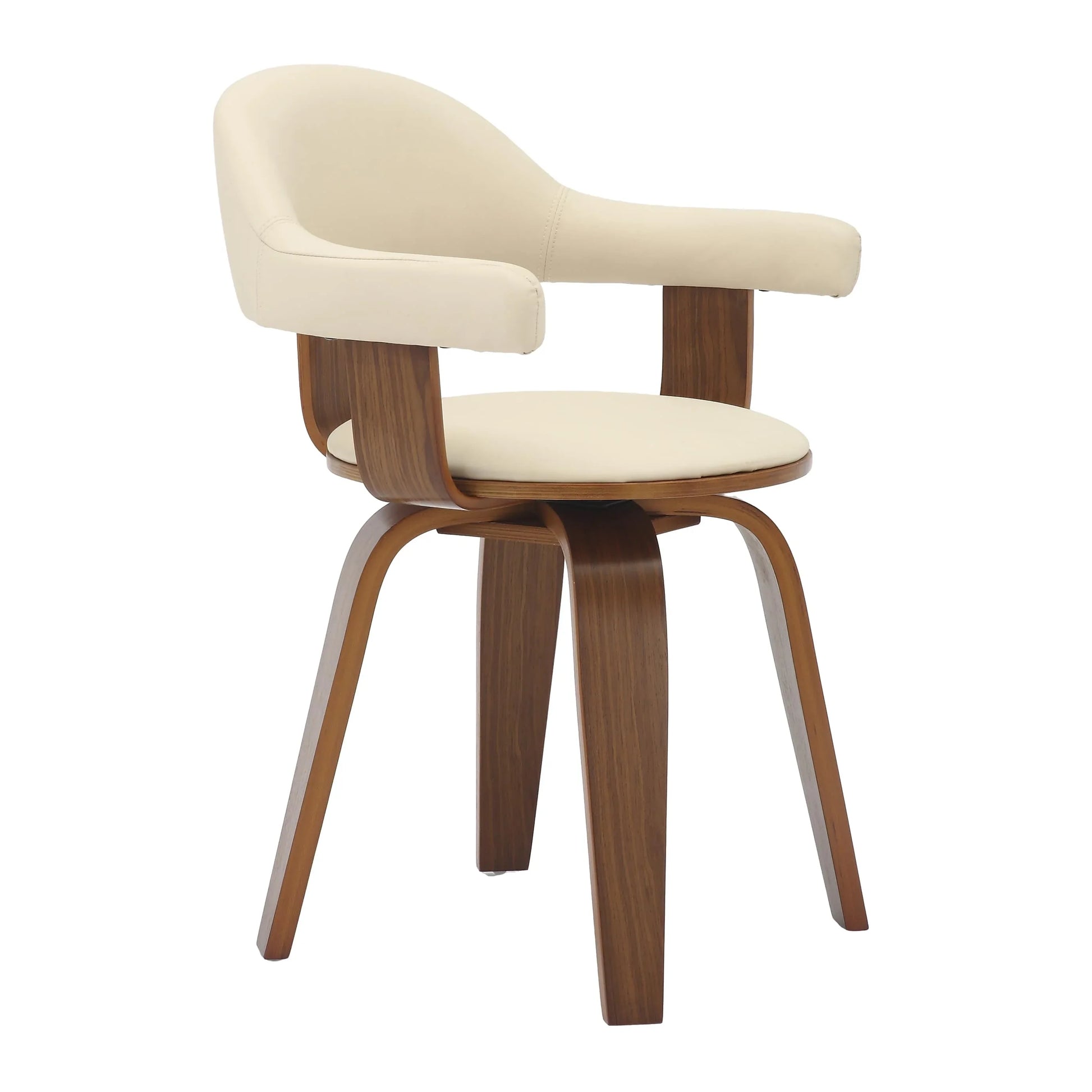 Brivo Modern Wooden Dining Chair With Walnut Color Frame - Elax Furniture
