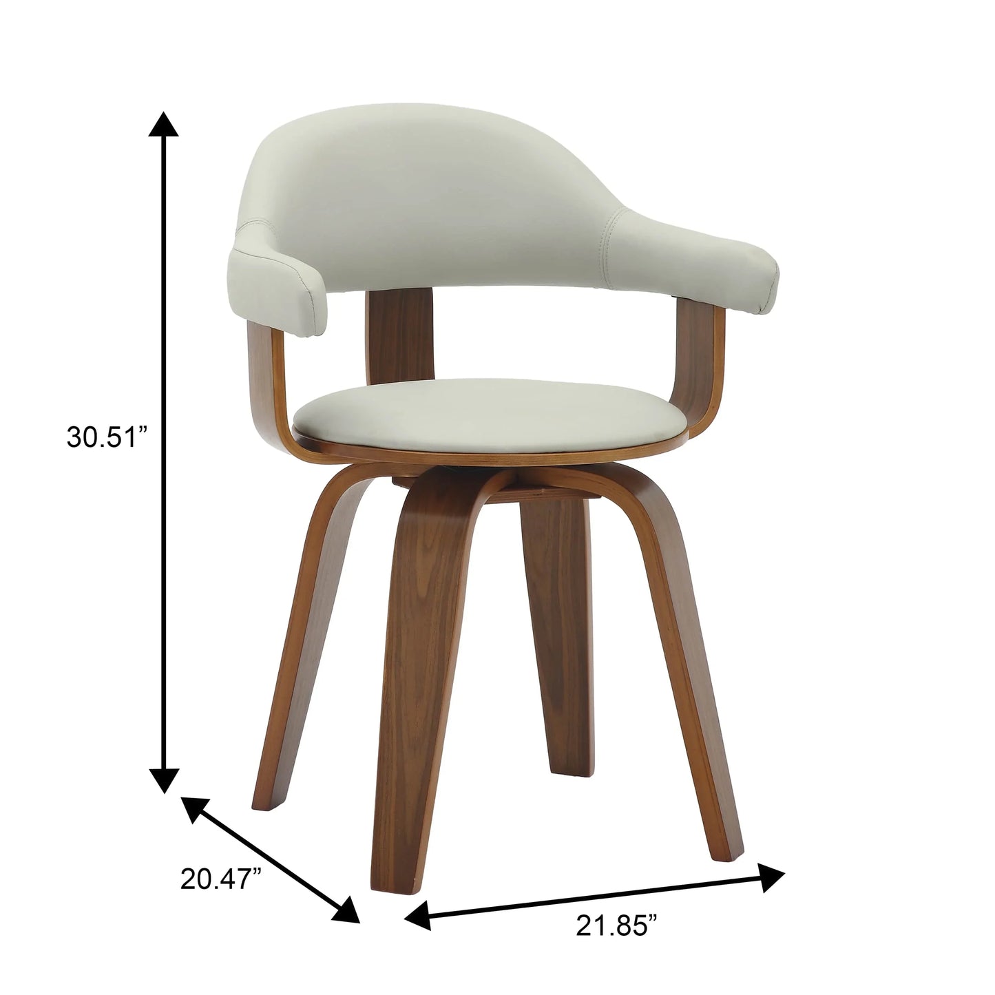 Brivo Modern Wooden Dining Chair With Walnut Color Frame - Elax Furniture