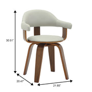 Brivo Modern Wooden Dining Chair With Walnut Color Frame - Elax Furniture