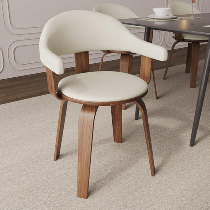 Brivo Modern Wooden Dining Chair With Walnut Color Frame - Elax Furniture
