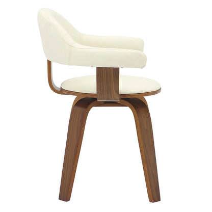 Brivo Modern Wooden Dining Chair With Walnut Color Frame - Elax Furniture