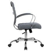Benmar Mid-Back Mesh Adjustable Office Conference Chair Grey Office Chair Leisuremod