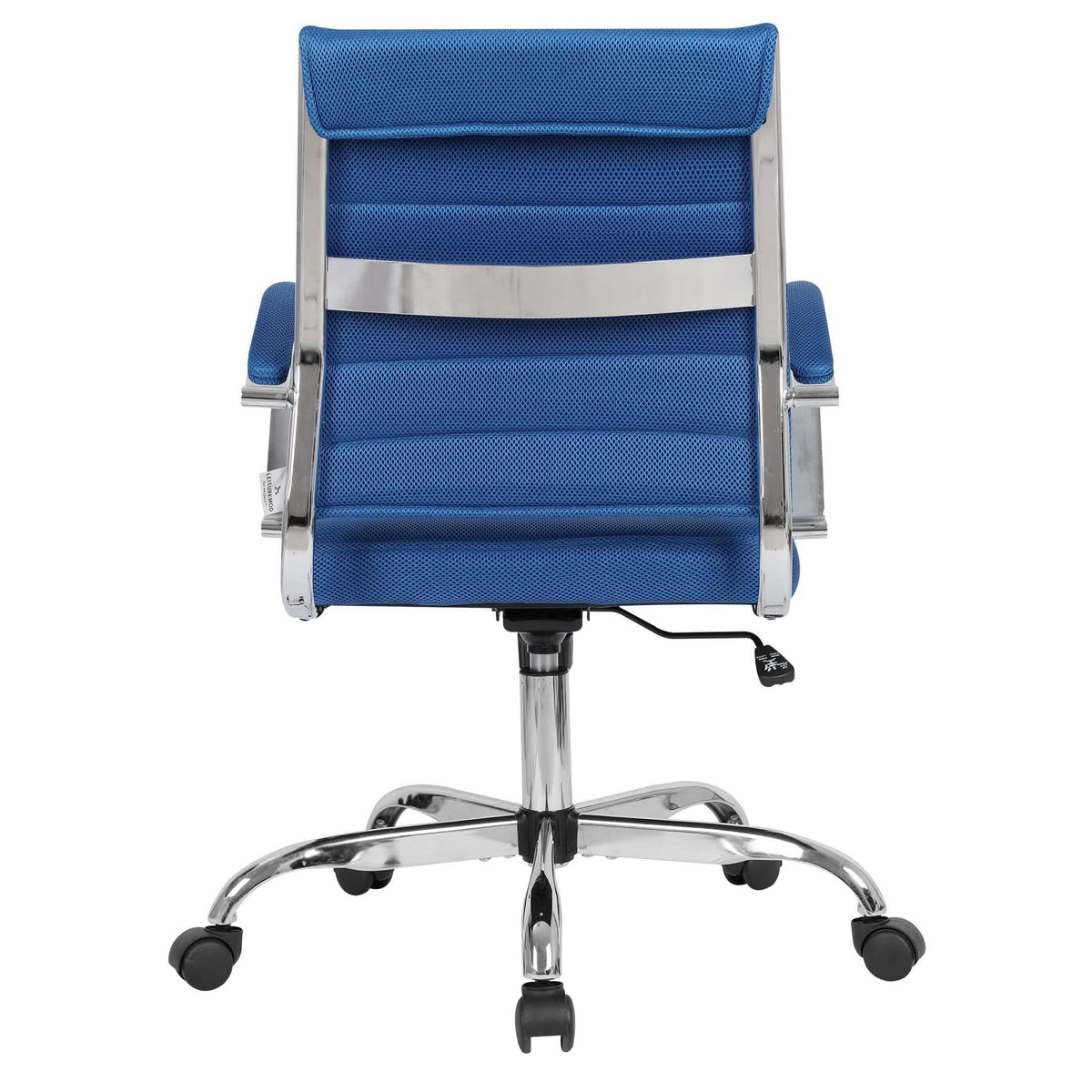 Benmar Mid-Back Mesh Adjustable Office Conference Chair Navy Blue Office Chair Leisuremod