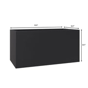 Bloom Mid-Century Modern Rectangular Fiberstone and MGO Clay Planter for Indoor and Outdoor - Elax Furniture