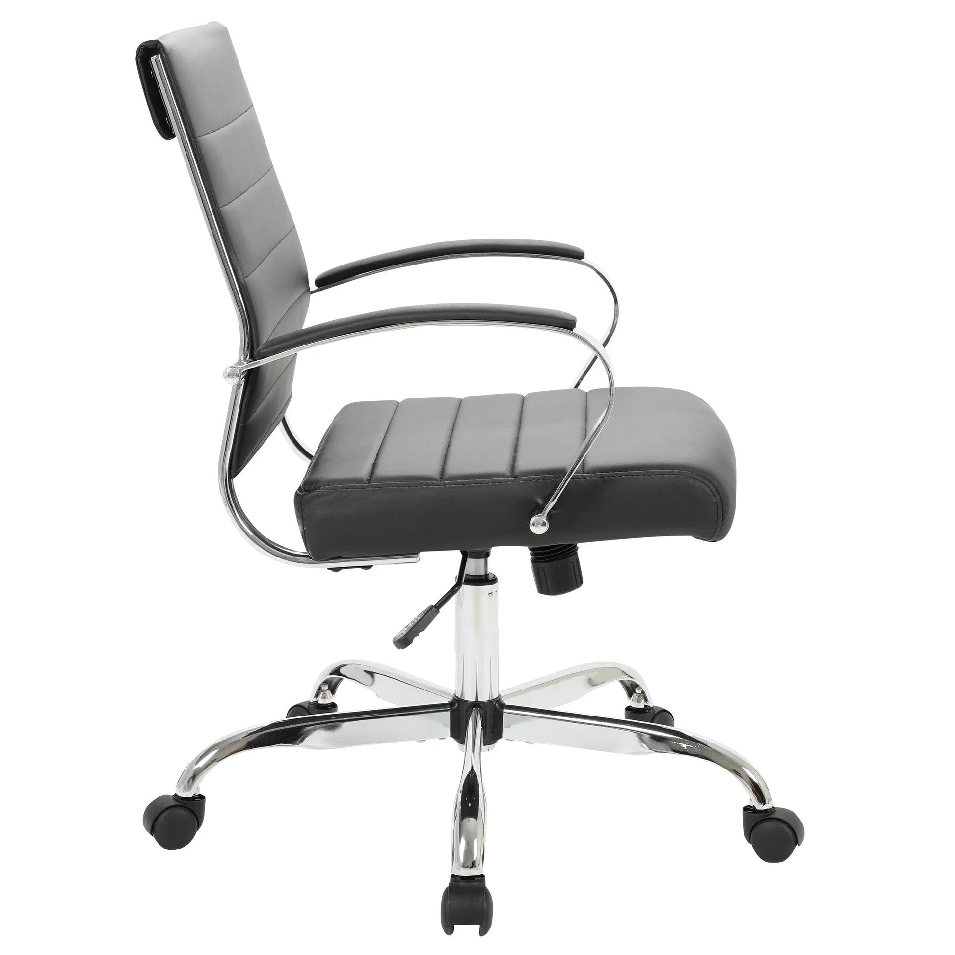 Benmar Mid-Back Leather Office Conference Chair Adjustable Height, Swivel, and Tilt - Elax Furniture