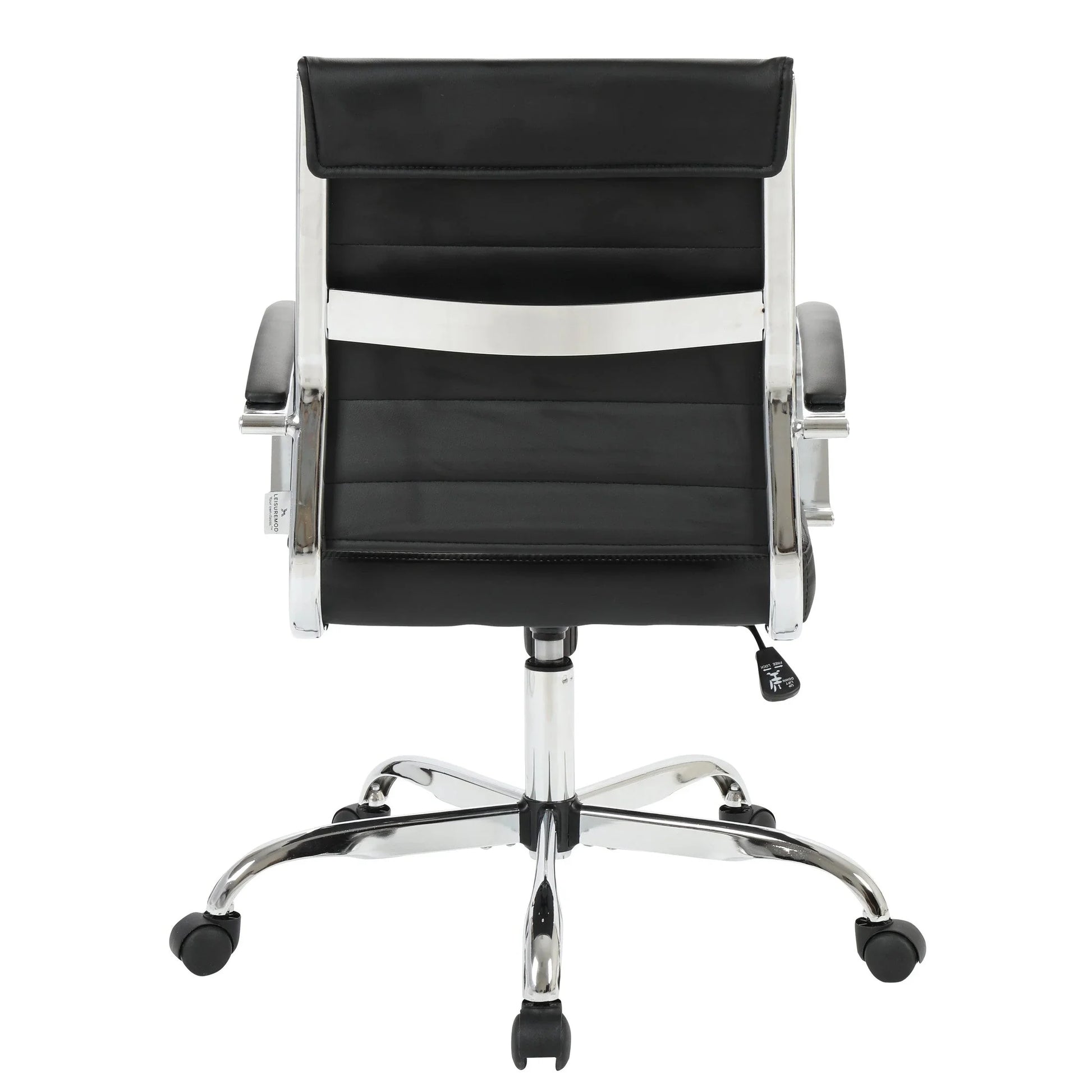 Benmar Mid-Back Leather Office Conference Chair Adjustable Height, Swivel, and Tilt - Elax Furniture