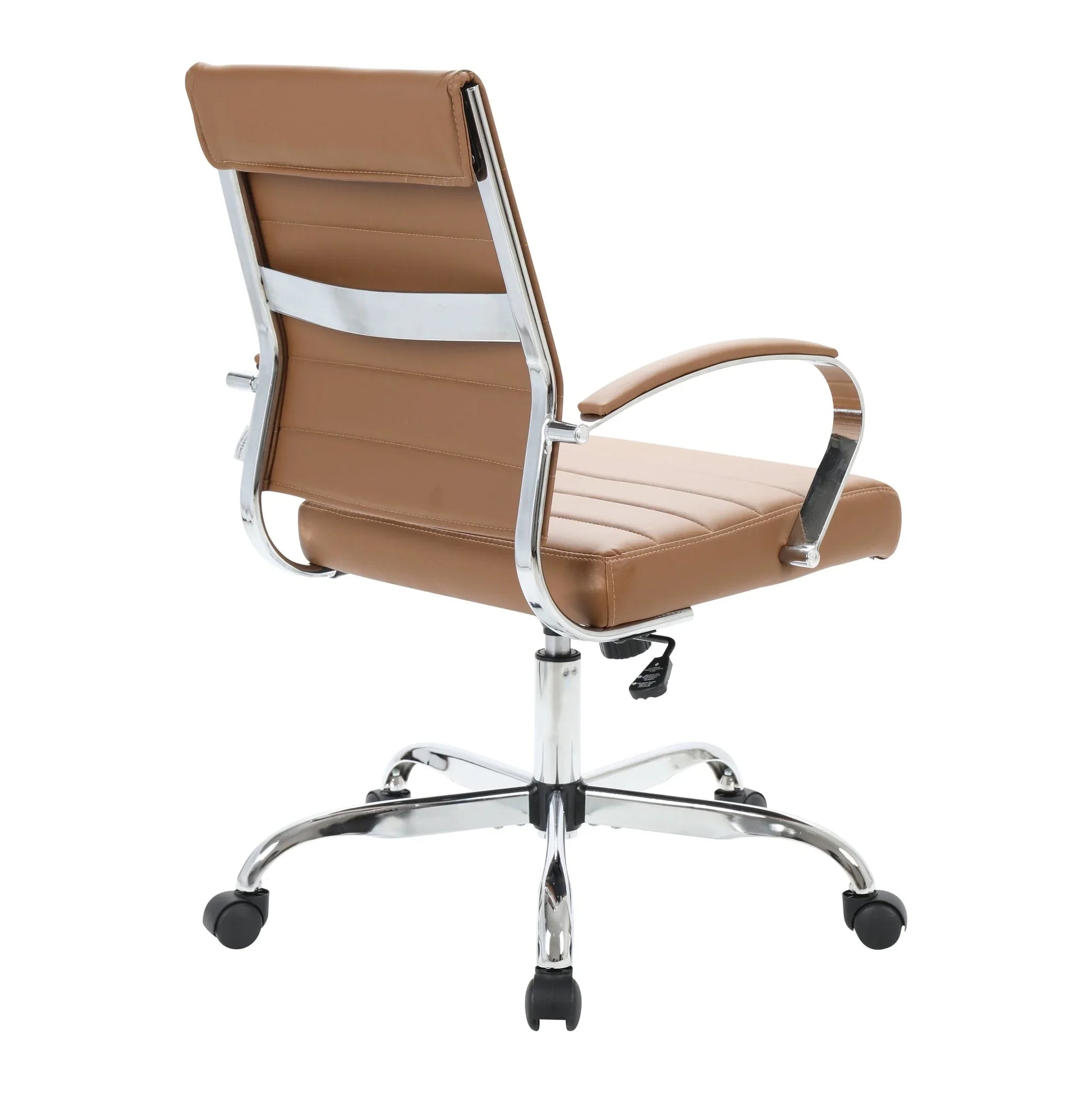 Benmar Mid-Back Leather Office Conference Chair Adjustable Height, Swivel, and Tilt - Elax Furniture