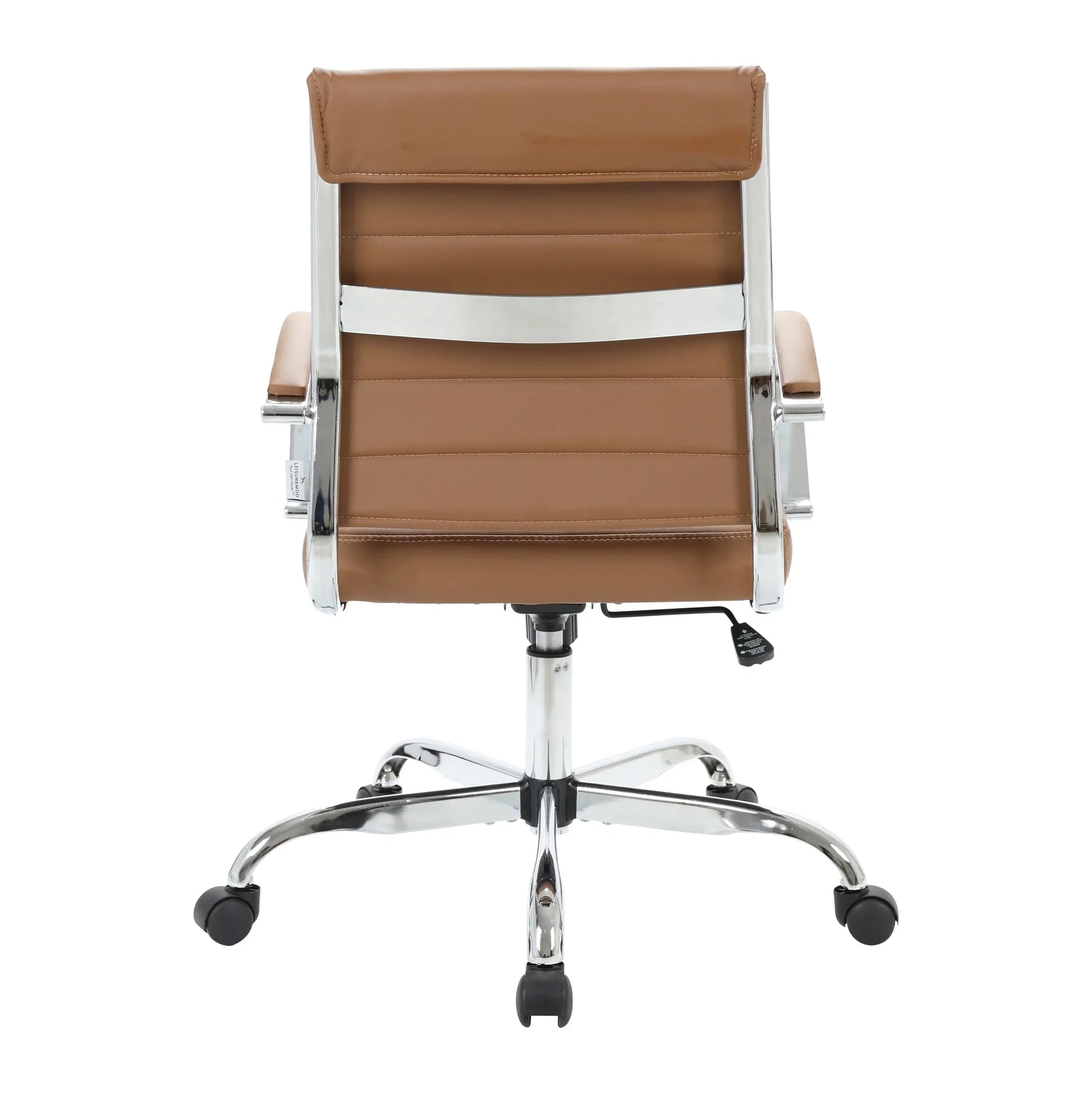 Benmar Mid-Back Leather Office Conference Chair Adjustable Height, Swivel, and Tilt - Elax Furniture