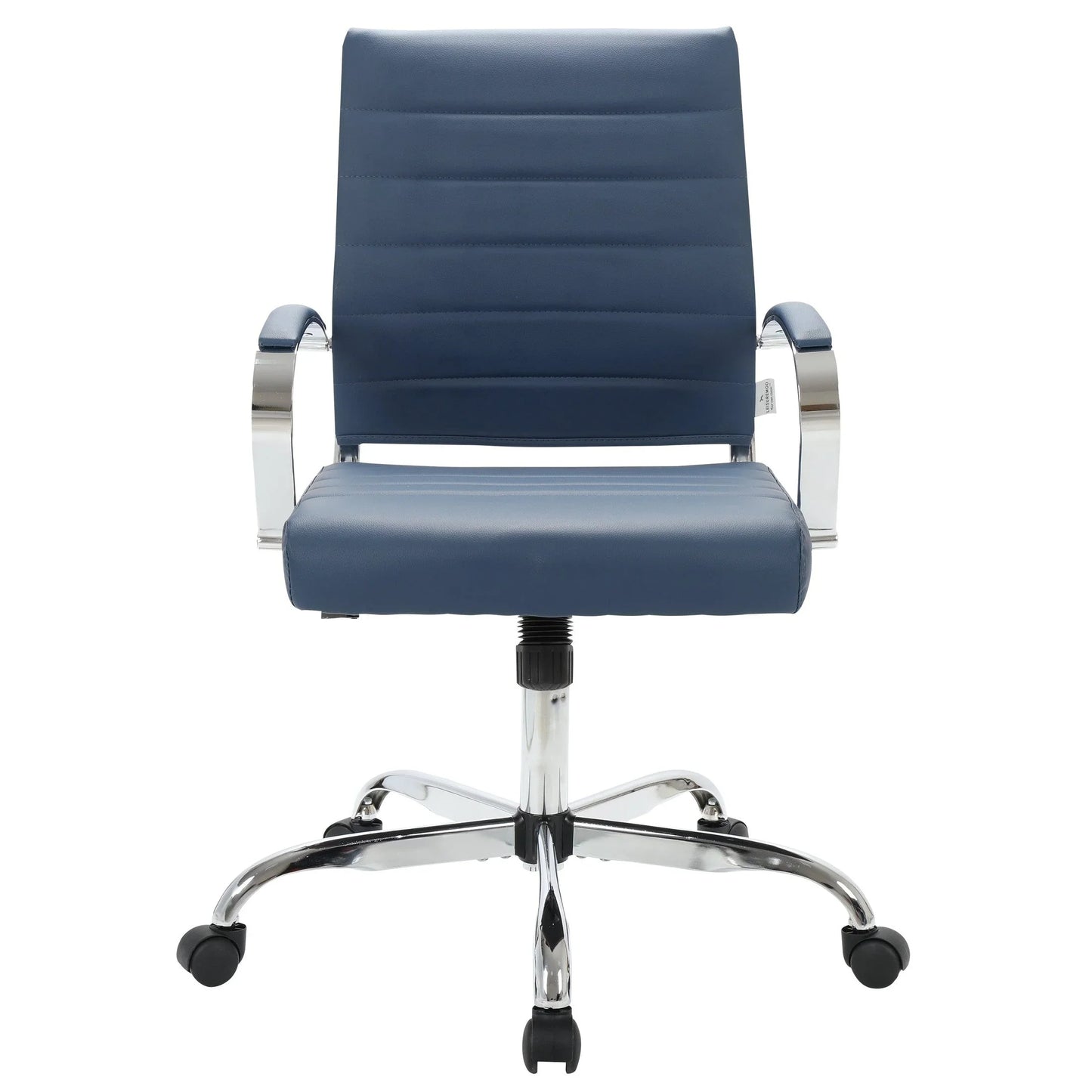 Benmar Mid-Back Leather Office Conference Chair Adjustable Height, Swivel, and Tilt - Elax Furniture