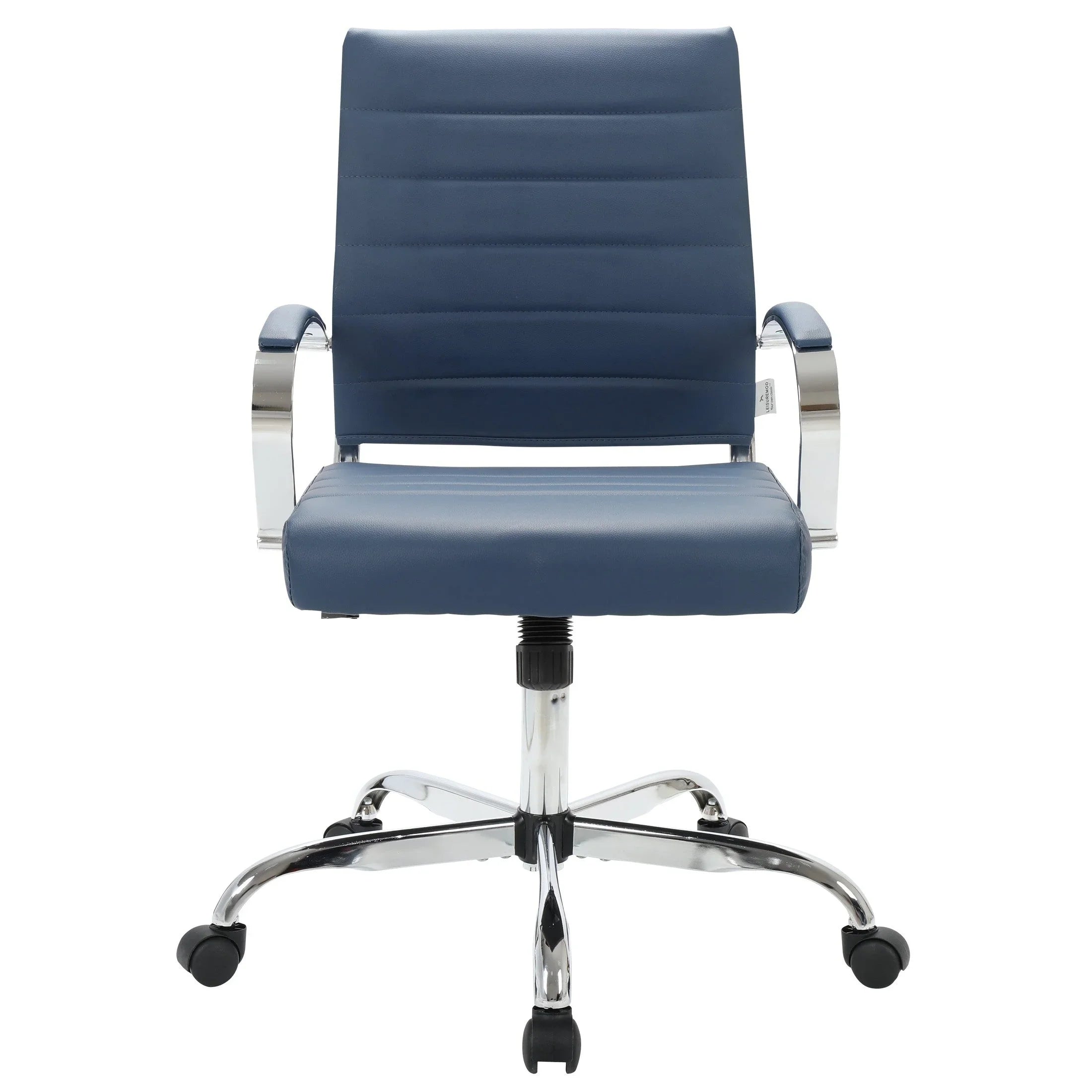Benmar Mid-Back Leather Office Conference Chair Adjustable Height, Swivel, and Tilt - Elax Furniture