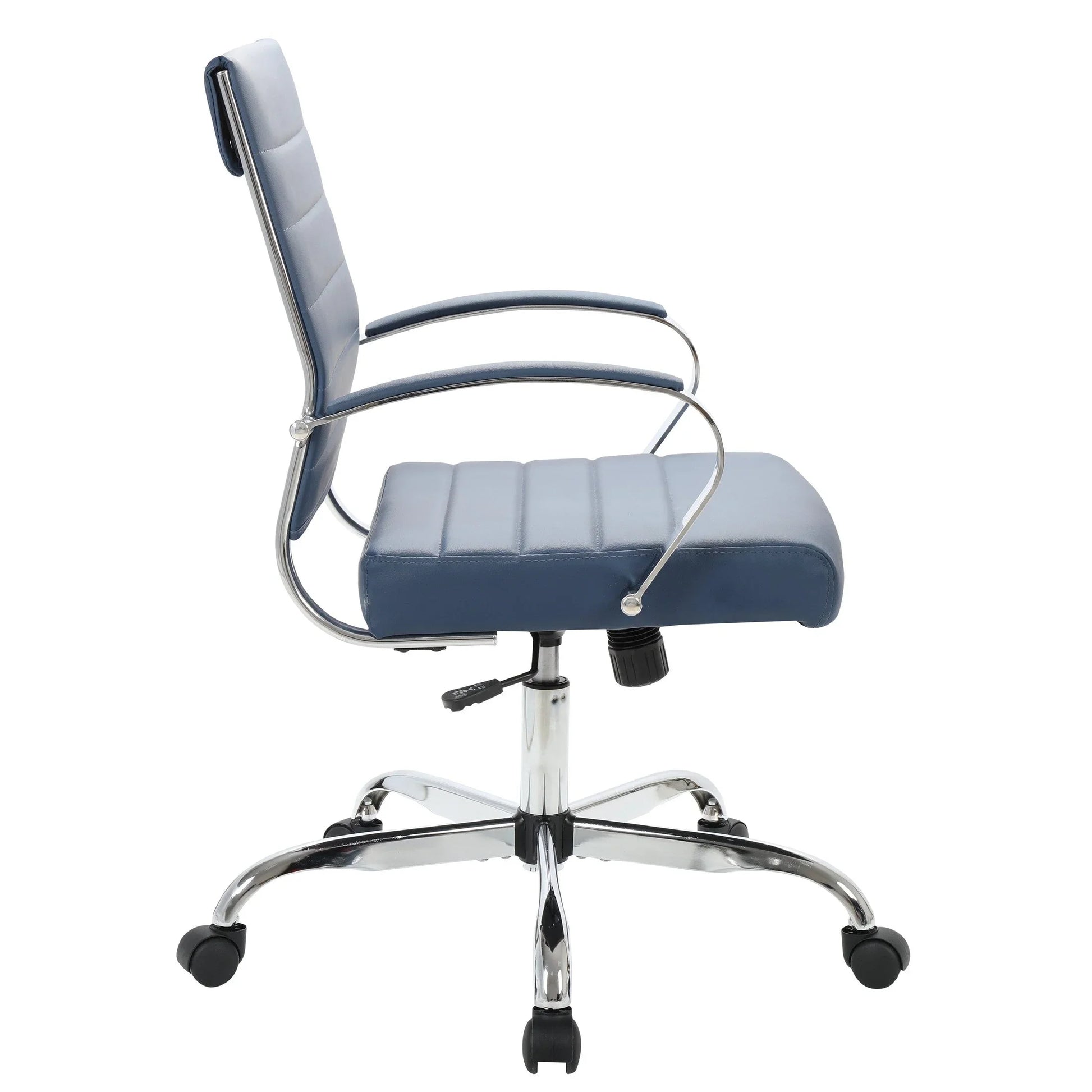 Benmar Mid-Back Leather Office Conference Chair Adjustable Height, Swivel, and Tilt - Elax Furniture