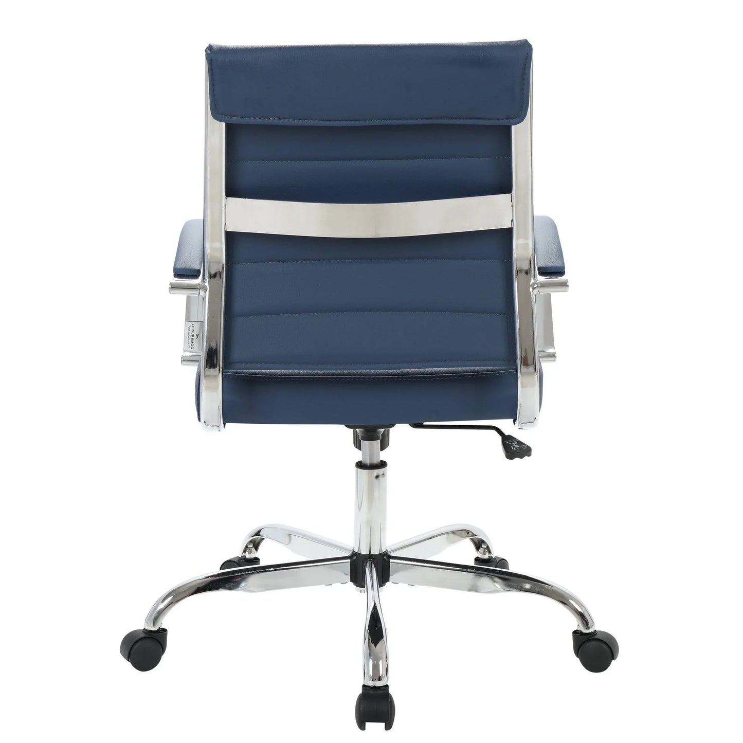 Benmar Mid-Back Leather Office Conference Chair Adjustable Height, Swivel, and Tilt - Elax Furniture