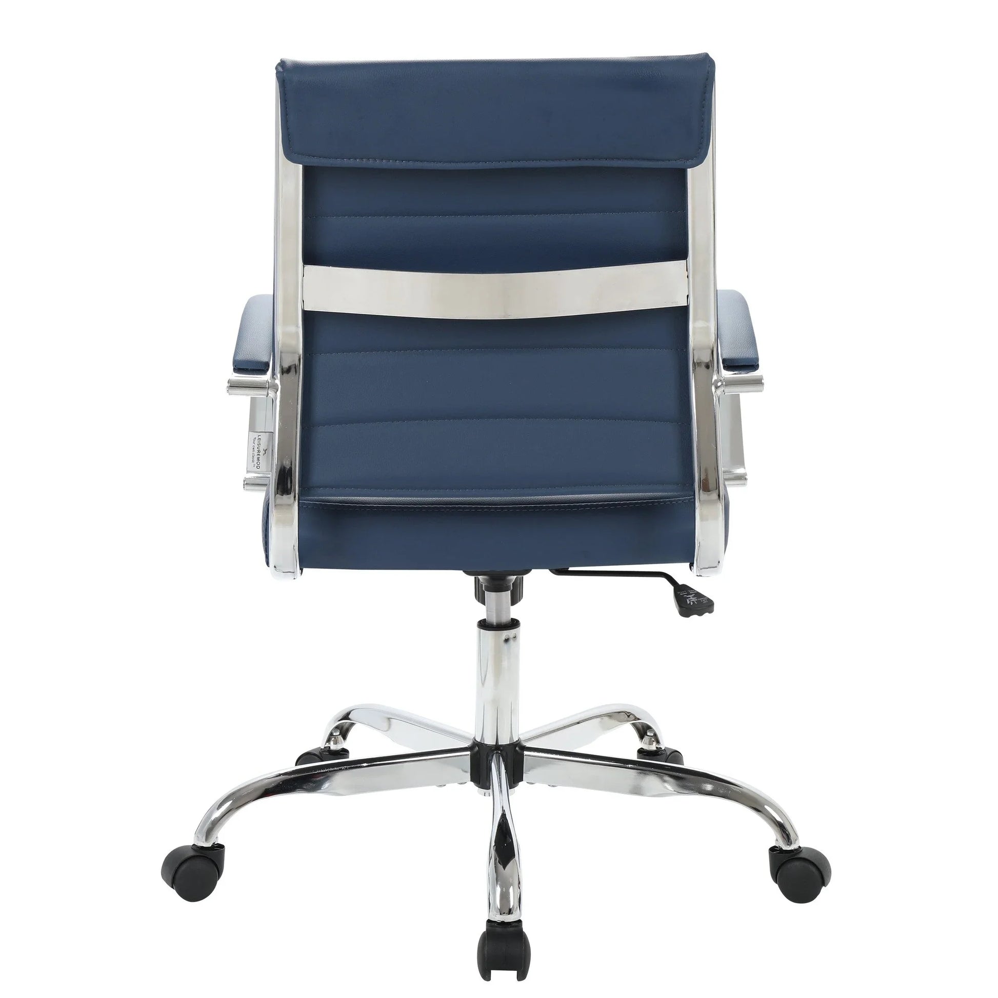 Benmar Mid-Back Leather Office Conference Chair Adjustable Height, Swivel, and Tilt - Elax Furniture