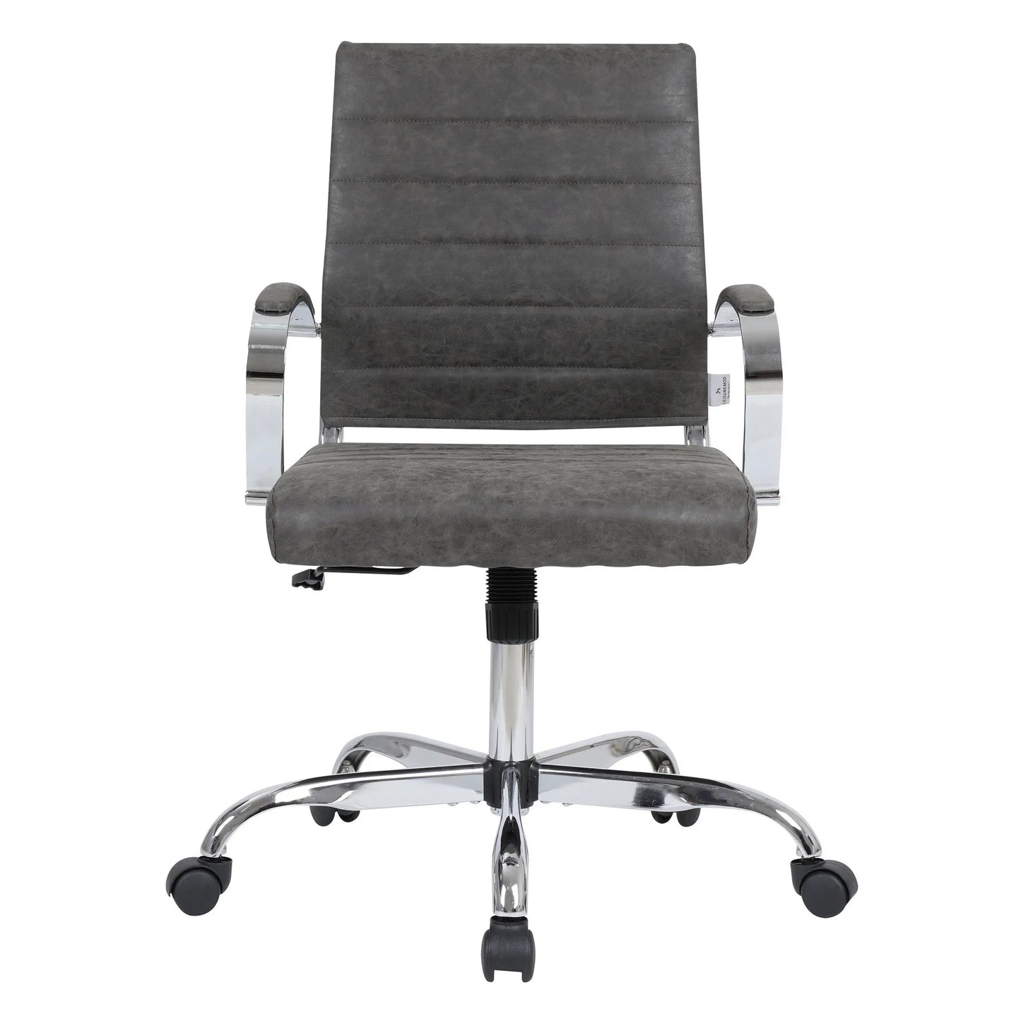 Benmar Mid-Back Leather Office Conference Chair Adjustable Height, Swivel, and Tilt - Elax Furniture