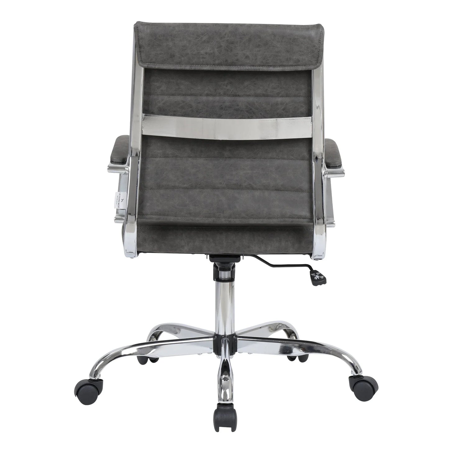 Benmar Mid-Back Leather Office Conference Chair Adjustable Height, Swivel, and Tilt - Elax Furniture
