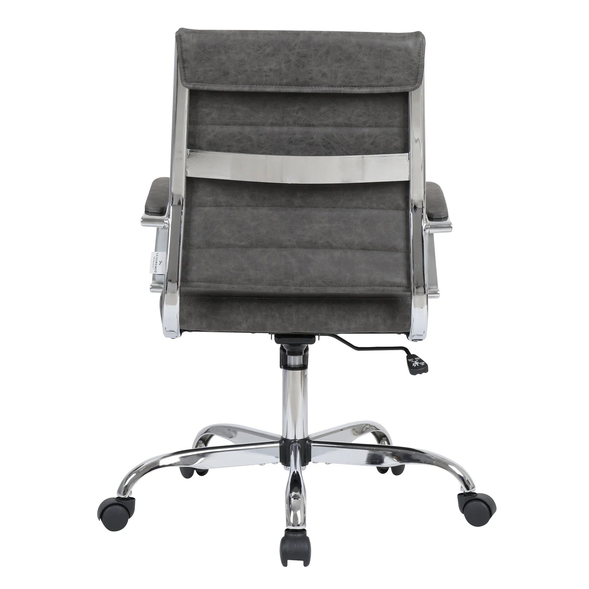 Benmar Mid-Back Leather Office Conference Chair Adjustable Height, Swivel, and Tilt - Elax Furniture