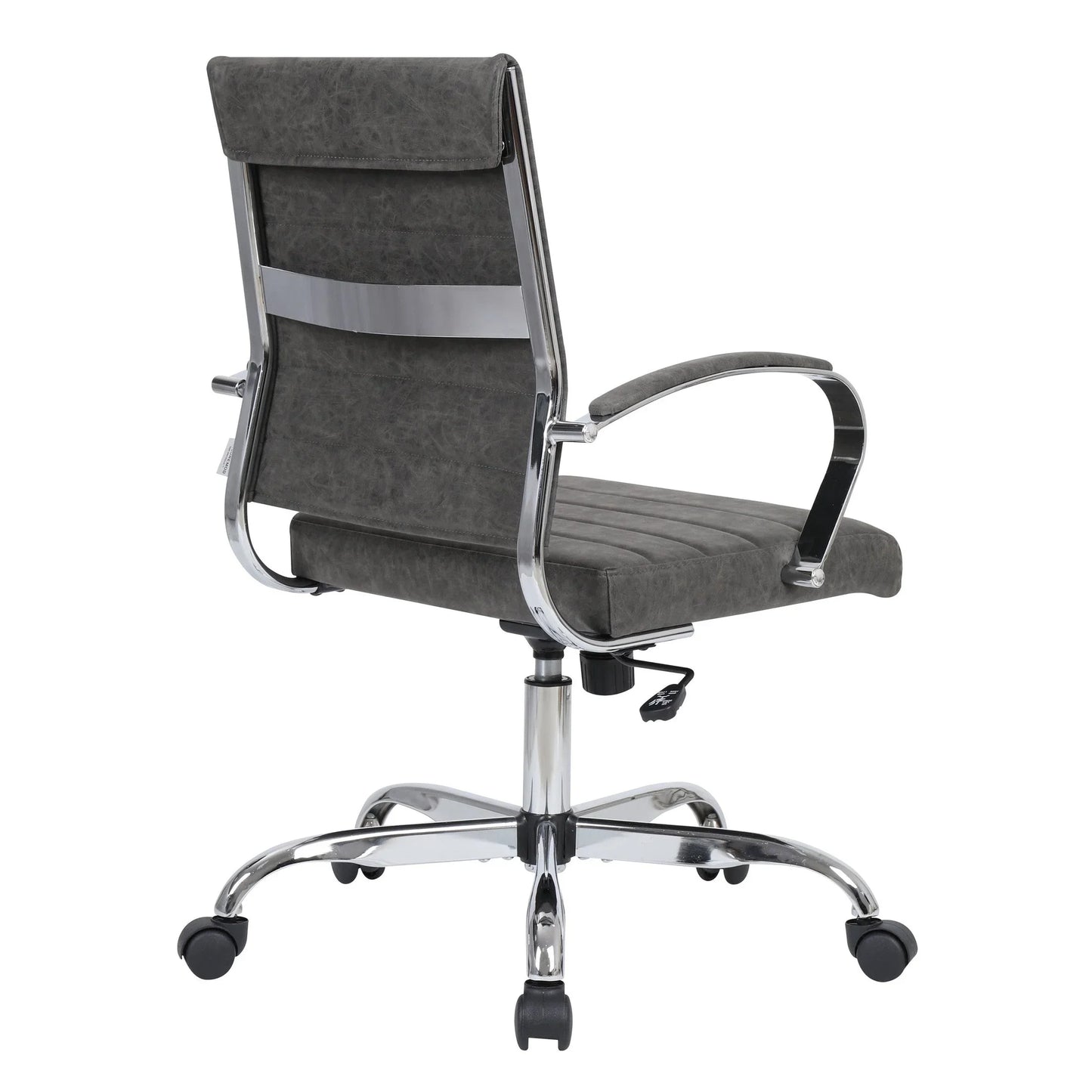 Benmar Mid-Back Leather Office Conference Chair Adjustable Height, Swivel, and Tilt - Elax Furniture