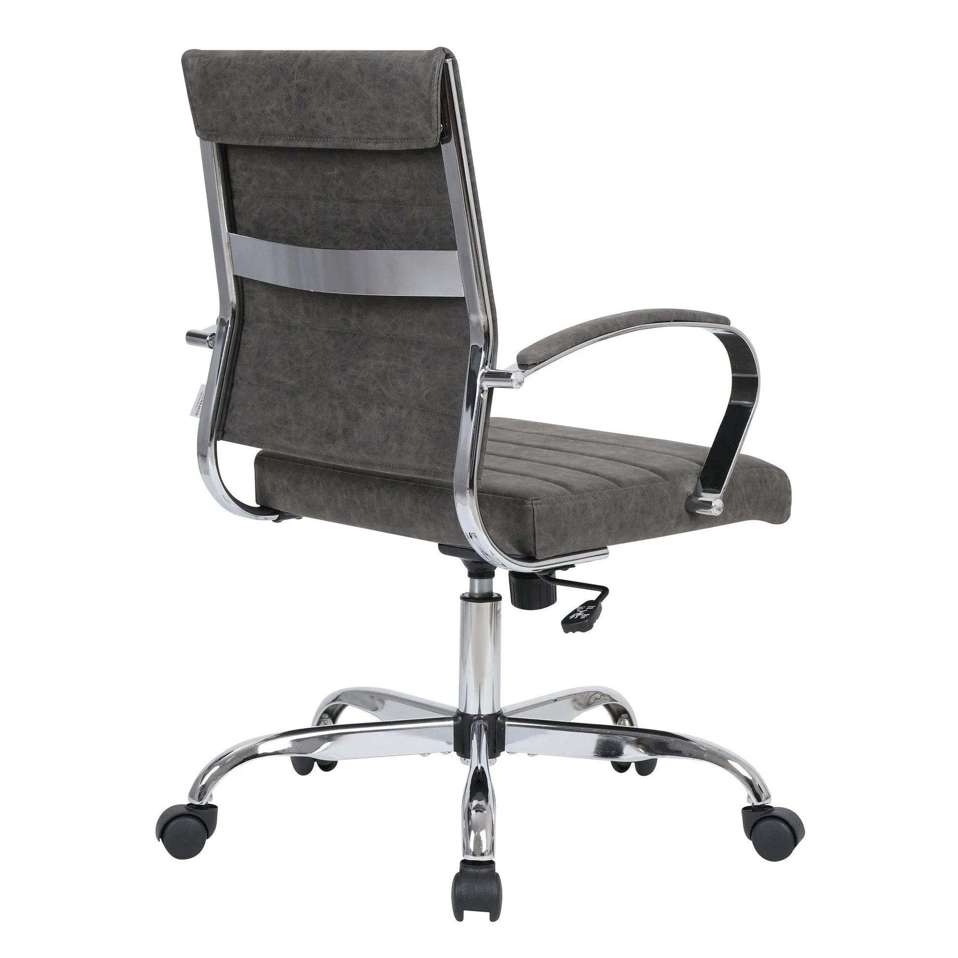 Benmar Mid-Back Leather Office Conference Chair Adjustable Height, Swivel, and Tilt - Elax Furniture