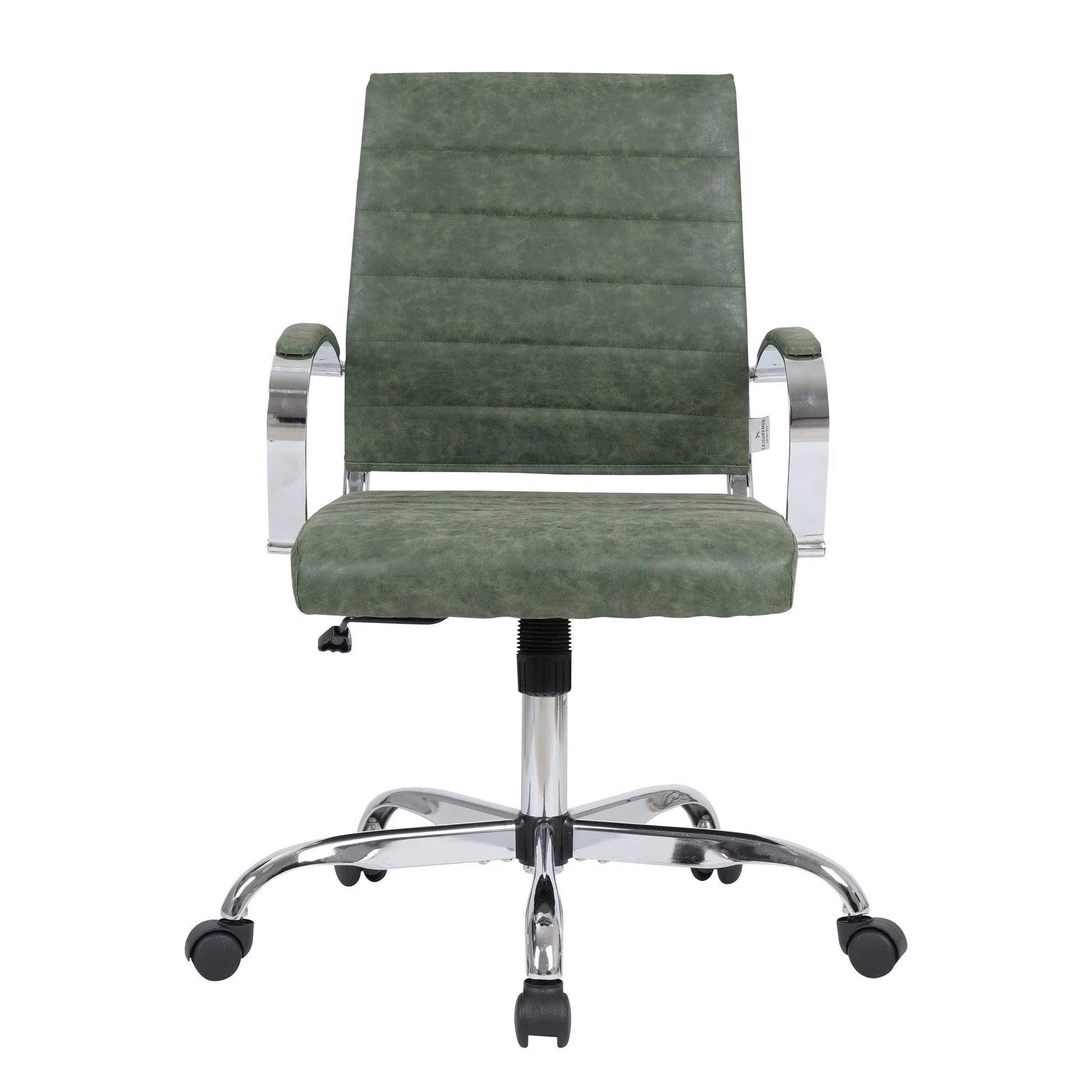 Benmar Mid-Back Leather Office Conference Chair Adjustable Height, Swivel, and Tilt - Elax Furniture