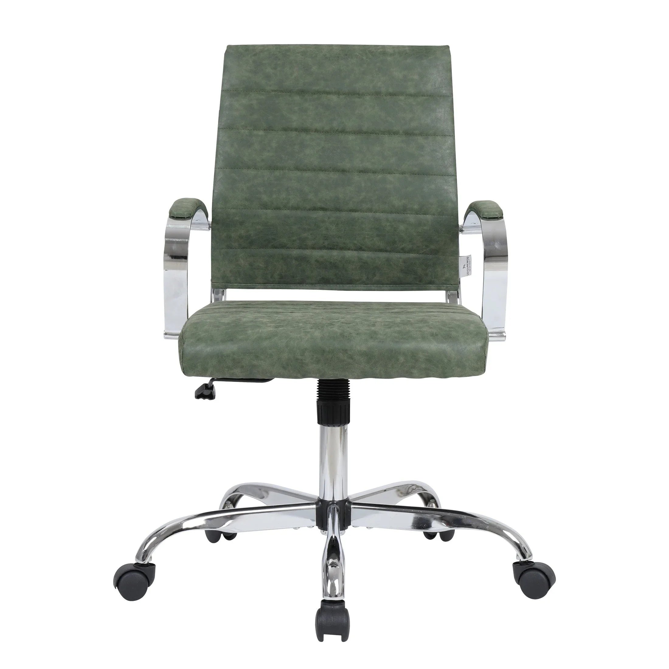 Benmar Mid-Back Leather Office Conference Chair Adjustable Height, Swivel, and Tilt - Elax Furniture