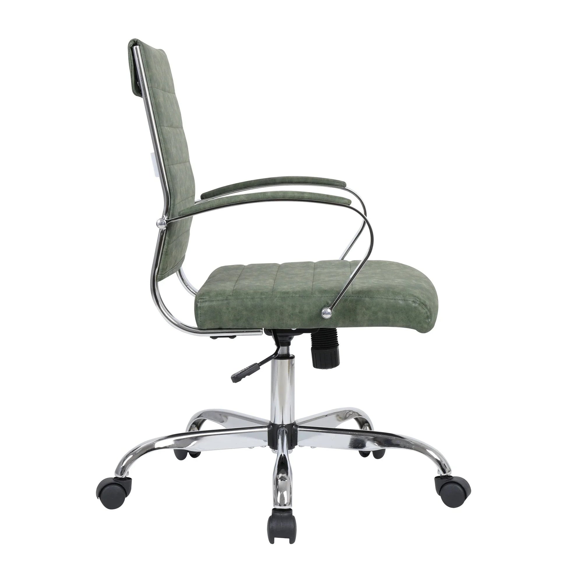 Benmar Mid-Back Leather Office Conference Chair Adjustable Height, Swivel, and Tilt - Elax Furniture