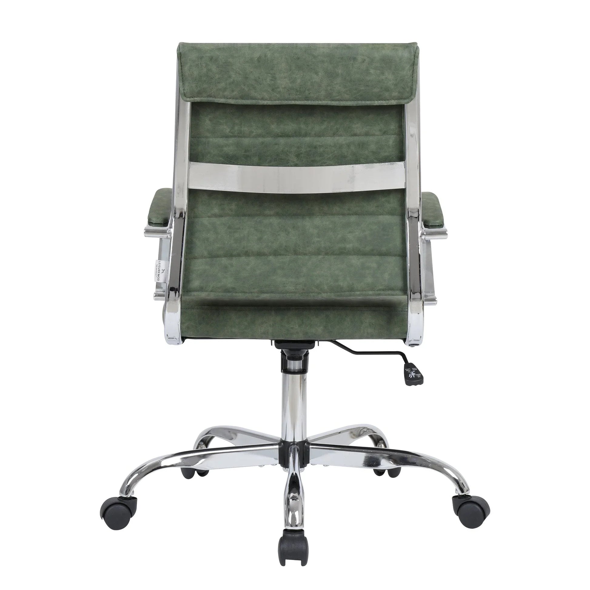 Benmar Mid-Back Leather Office Conference Chair Adjustable Height, Swivel, and Tilt - Elax Furniture