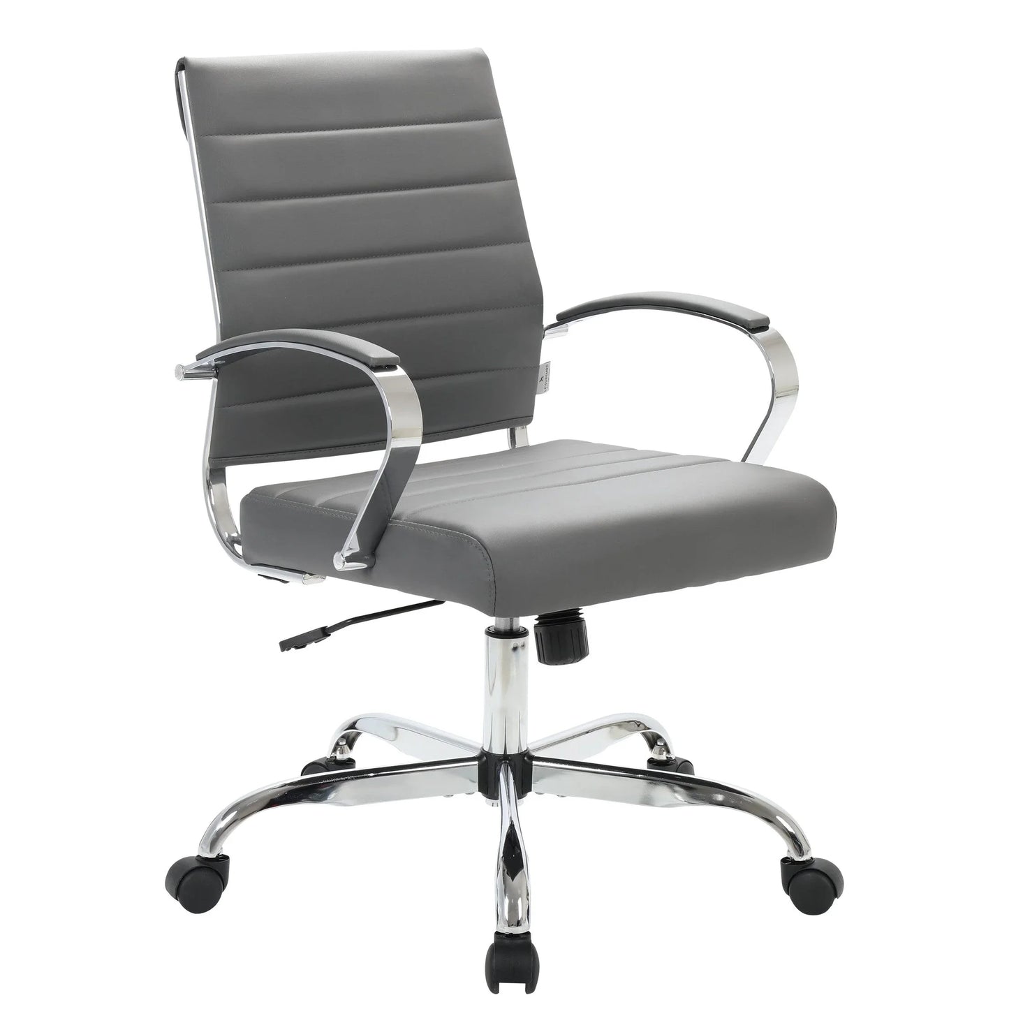 Benmar Mid-Back Leather Office Conference Chair Adjustable Height, Swivel, and Tilt - Elax Furniture
