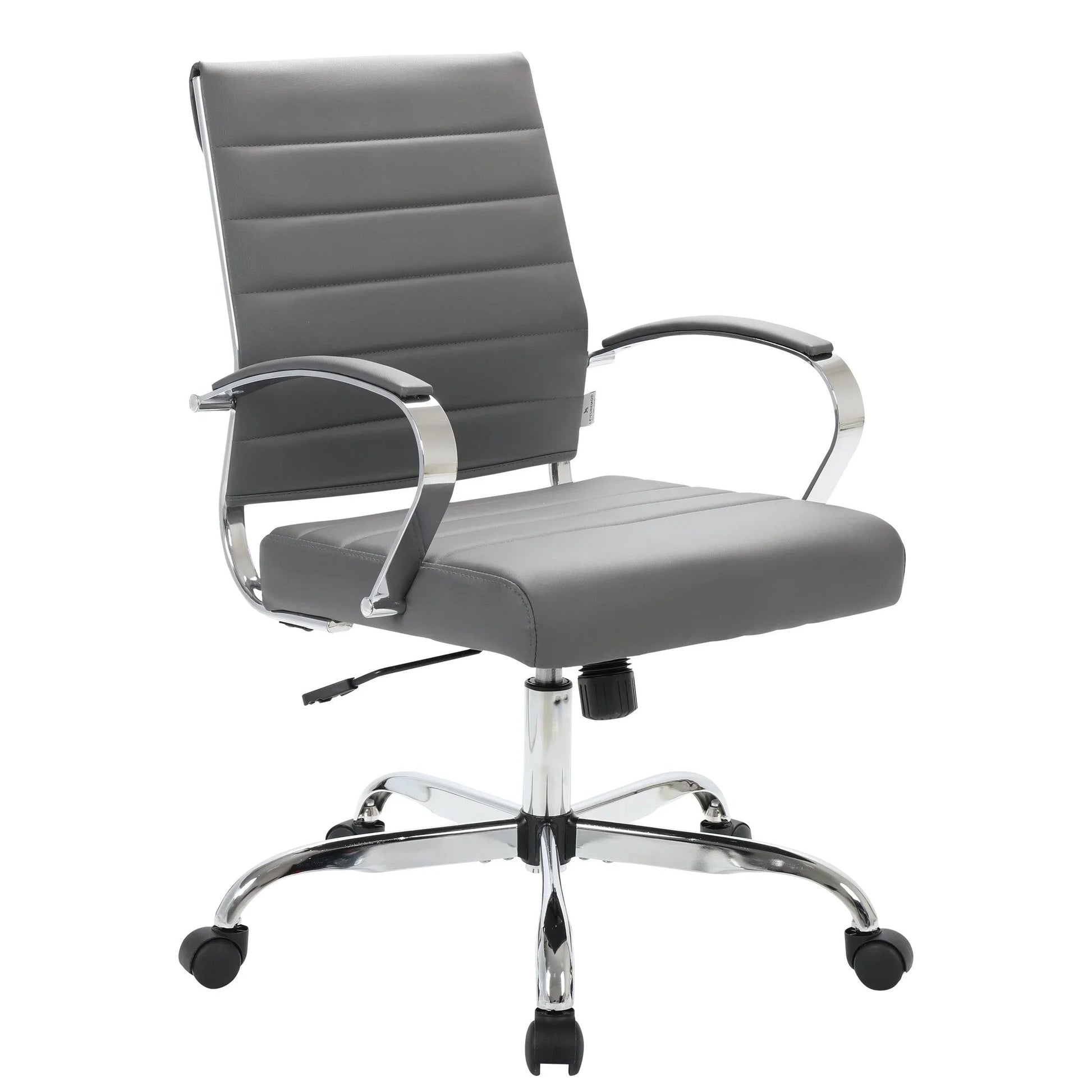 Benmar Mid-Back Leather Office Conference Chair Adjustable Height, Swivel, and Tilt - Elax Furniture